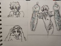 睡不着画出来的人怎么这么阴暗啊！！！